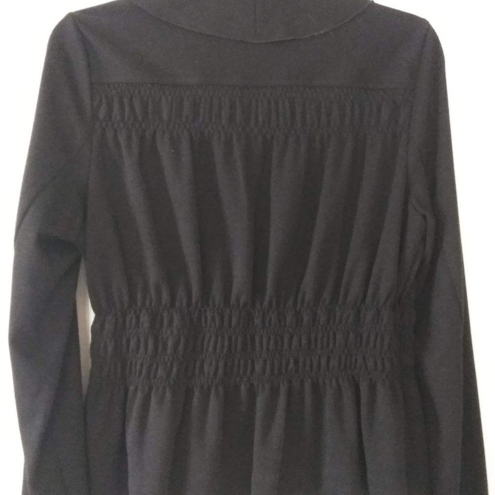 Black Ruffled Jacket - Picture 2 of 3